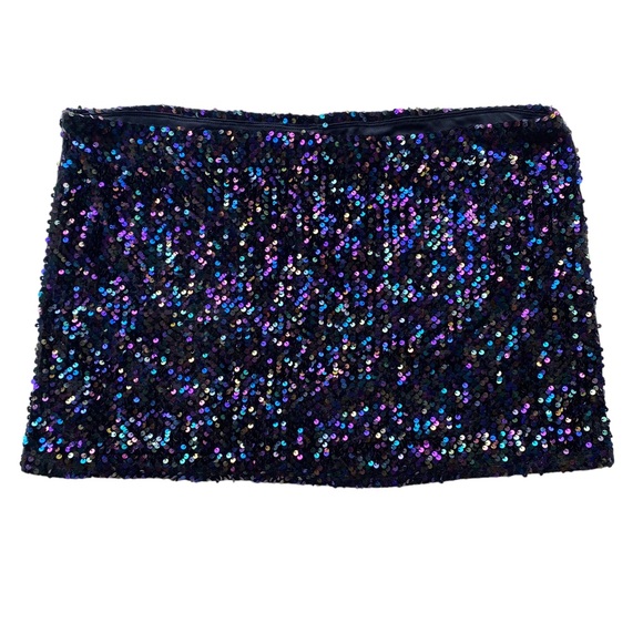 wild fable Dresses & Skirts - Wild Fable Sequin Mini Skirt - Black and Purple